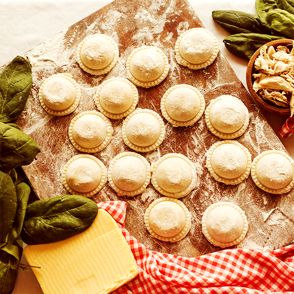 Ravioloni Melanzane e Provola